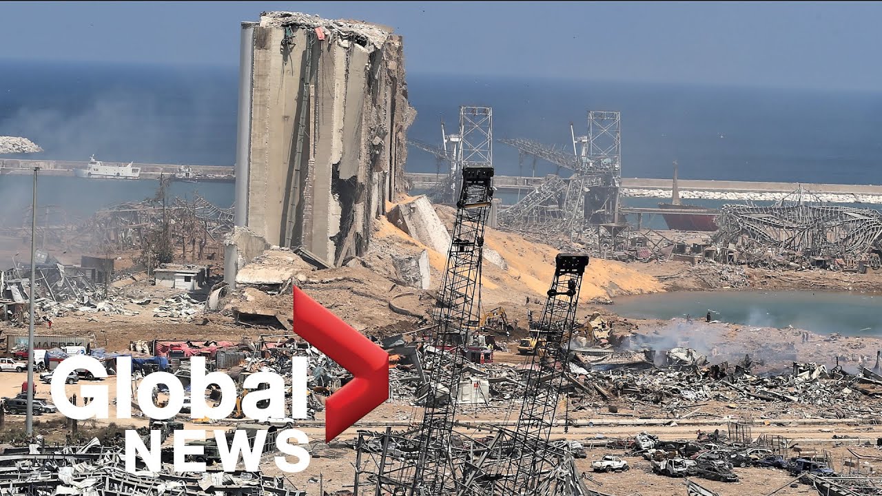 Beirut explosion: Lebanon’s president Michel Aoun visits devastated port area