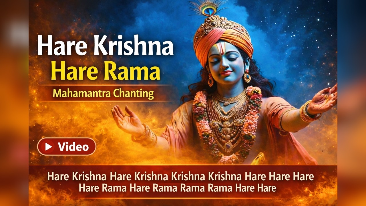 Hare Krishna Hare Rama Mahamantra | Peaceful Chanting for Meditation & Spiritual Awakening