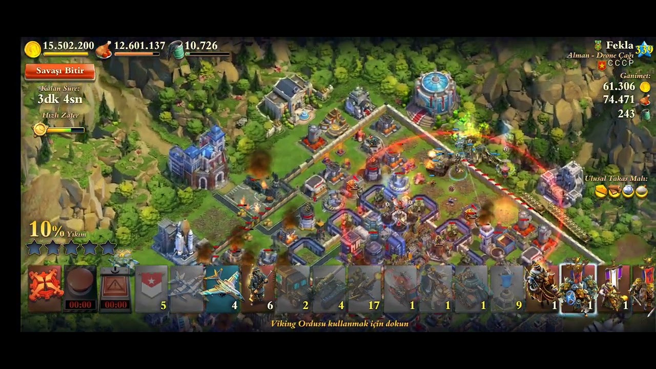 239 space vs 339 drone 1:52 mortars and bombers #dominations