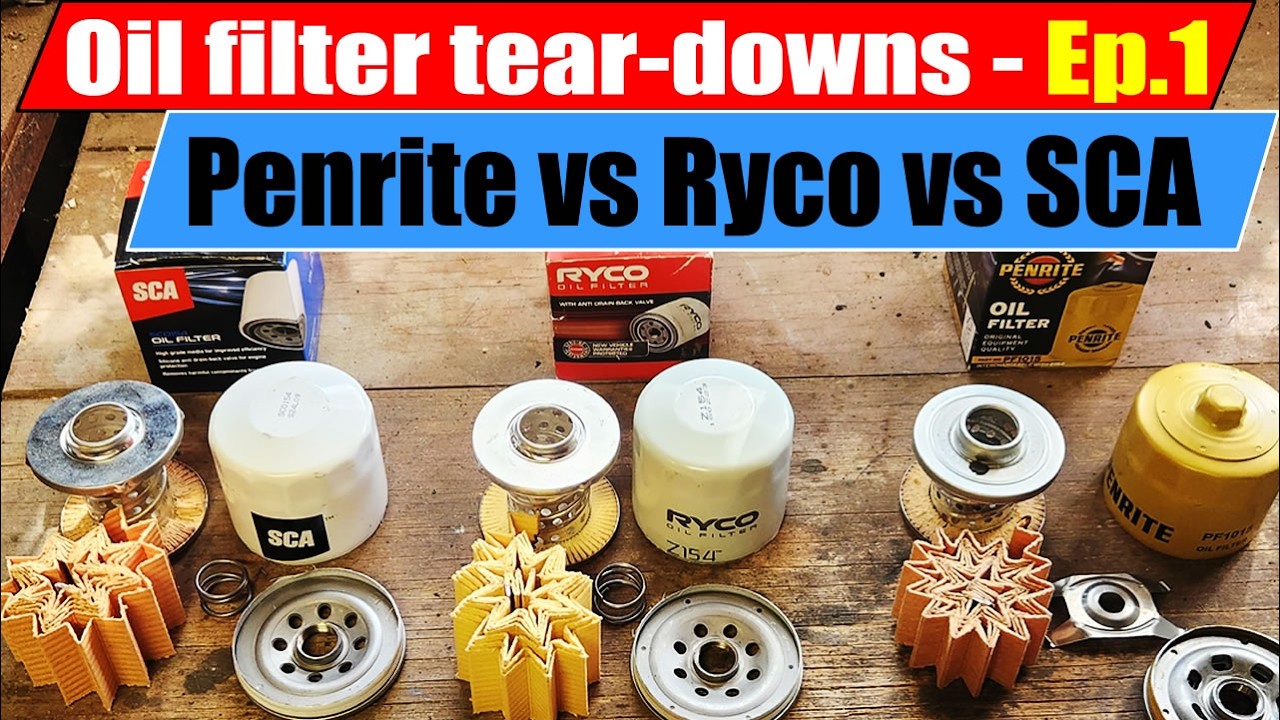 Penrite vs Ryco vs Supercheap oil filter review - WHICH IS BEST??