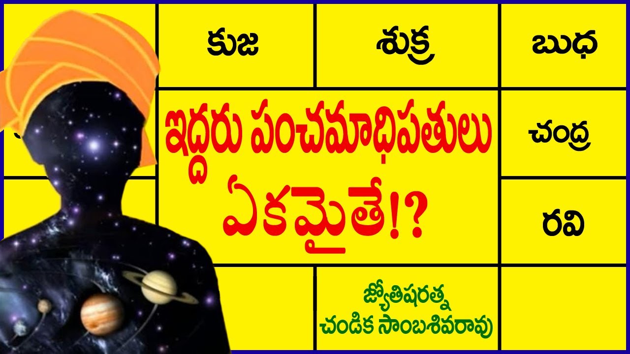 ఇద్దరు పంచమాధిపతులు ఏకమైతే!? // 5th Lord Astrology // Chandika World // Cell: 9000145506