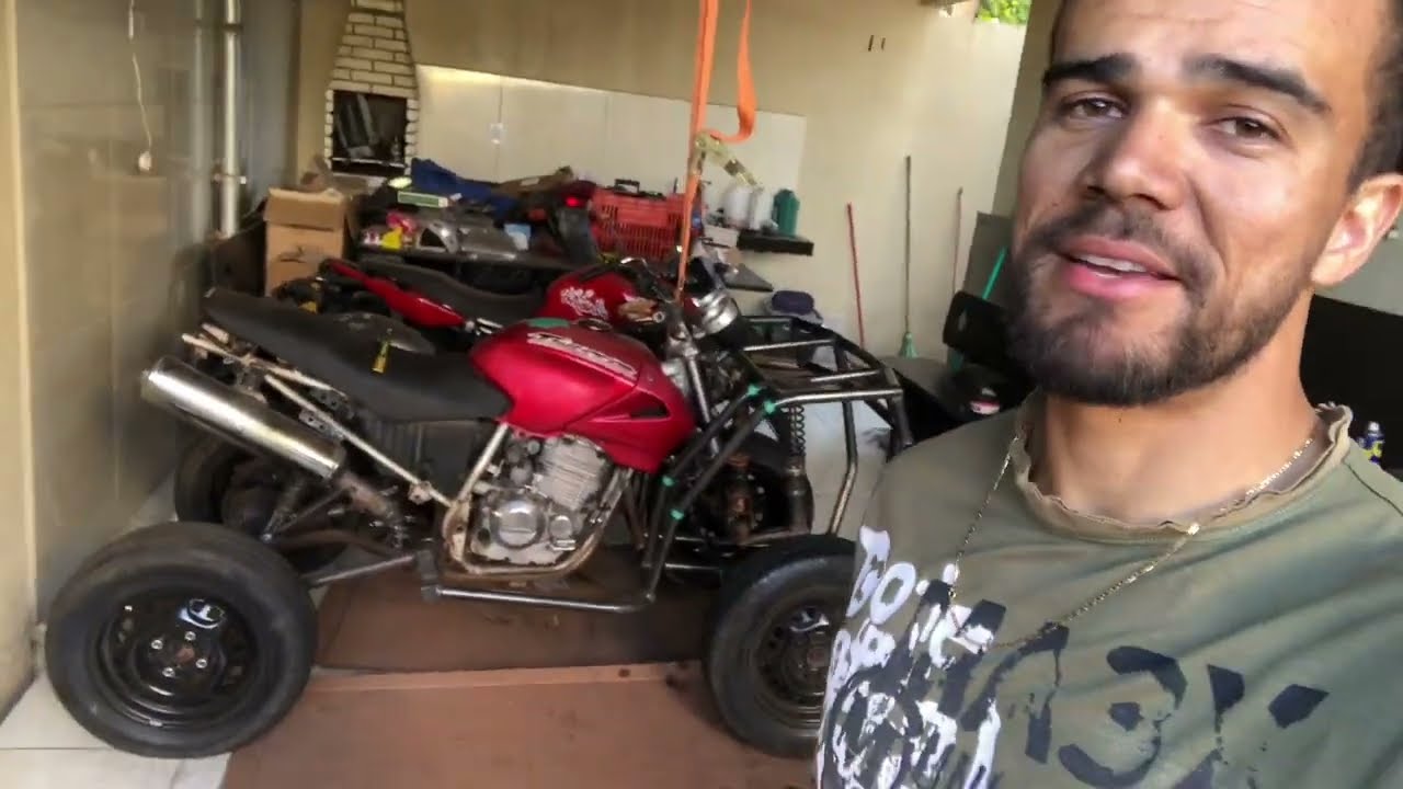 3ª parte construção do quadri 250cc. Sistema de direção