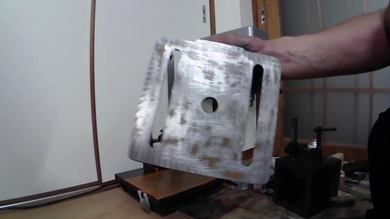 光明丹を使ってヤスリで平面をだす