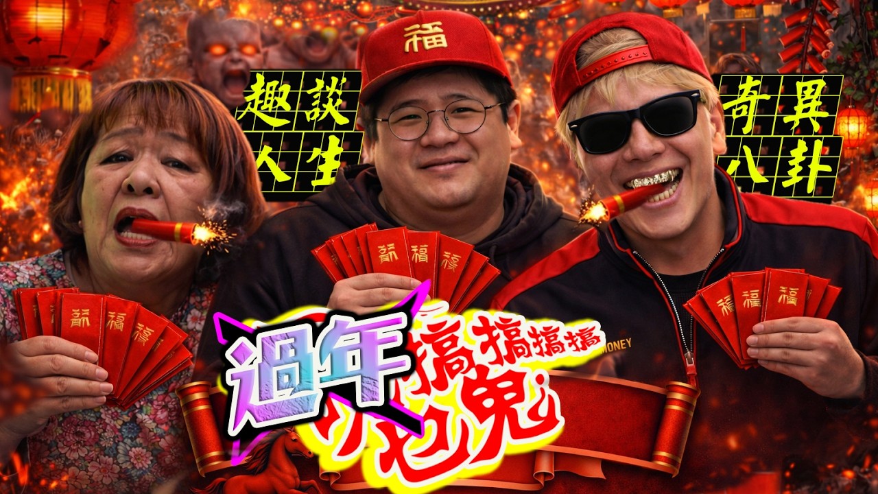 馬上瘋！過年搞乜鬼 🧨｜趣談年獸經【今晚搞乜鬼】ft SIM哥.ME姐