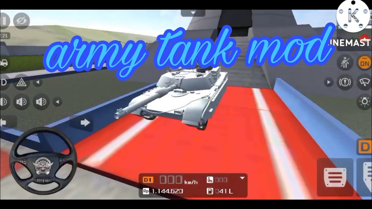 indian army tank mod for bussid without animation keys
