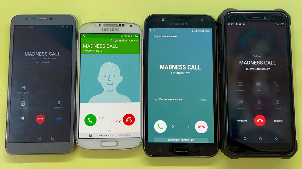 Samsung Galaxy S4 Vs Samsung Galaxy J7 NEO Incoming Call / Outgoing Call Honor 9Lite OUVITEL WP5 Pro