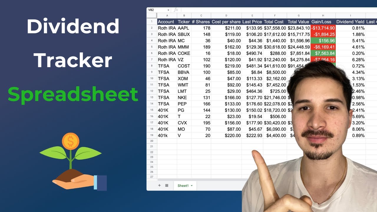 The Best FREE Dividend Tracker Spreadsheet