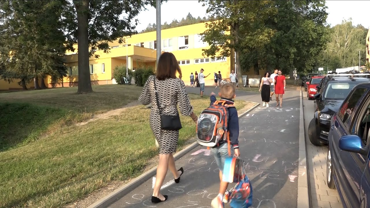 První školní den v Klatovech