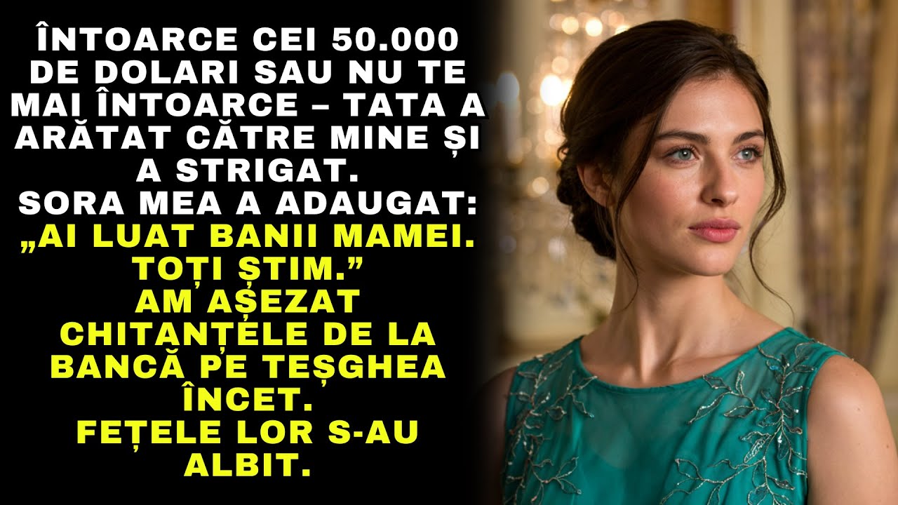 ÎNTOARCE CEI 50.000 DE DOLARI SAU NU TE MAI ÎNTOARCE – TATA A ARĂTAT CĂTRE MINE ȘI A STRIGAT.