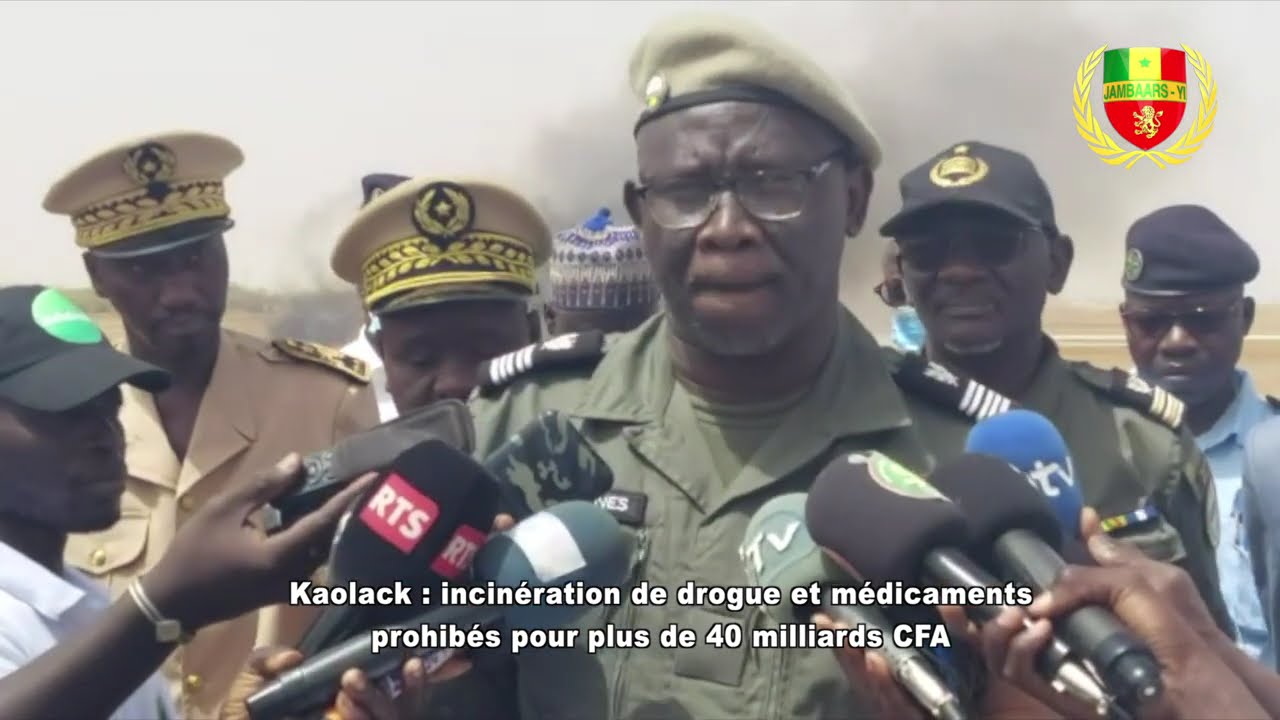 Jambaar yi : Kaolack incinération de drogue et médicaments prohibés pour plus de 41 milliards