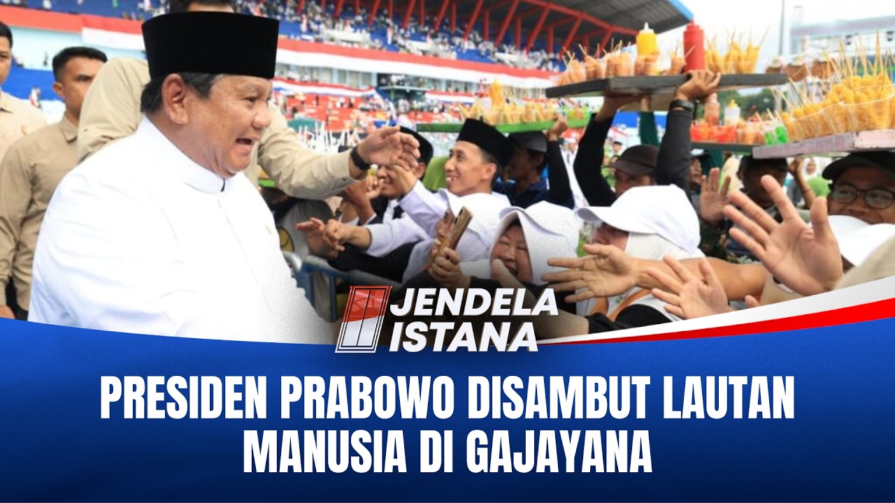 Disambut Lautan Manusia! Kehadiran Presiden Prabowo Subianto Bikin Stadion Gajayana Penuh Sesak