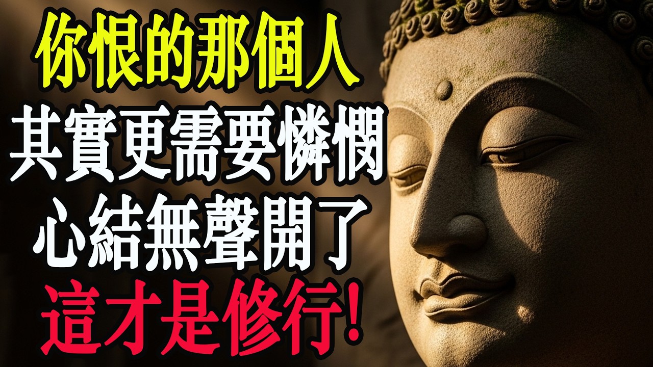 修行到某個瞬間，你會突然看見：那個最傷你的人，其實比你更痛——從那一刻起，你心裡的結，無聲無息地，自己開了！