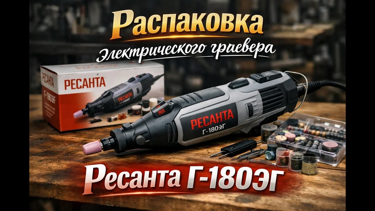 Распаковка электрического гравера Ресанта Г-180ЭГ