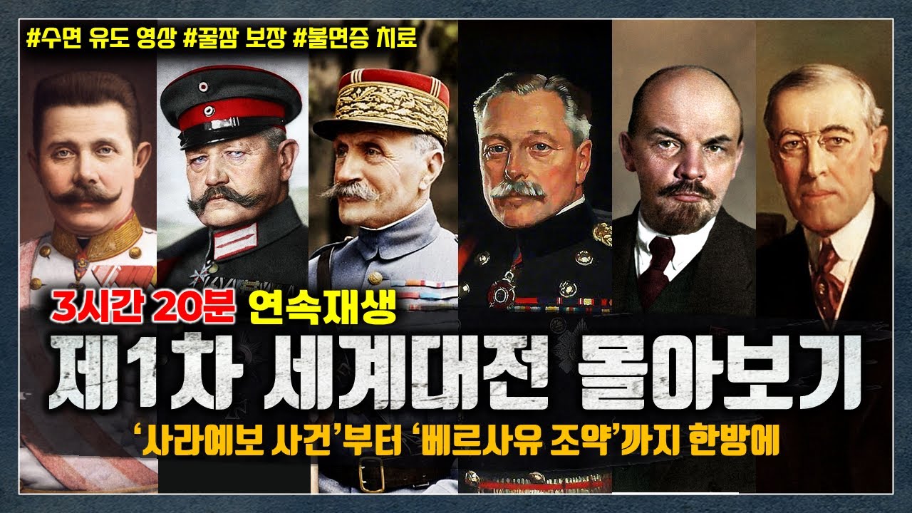 잠들기 전에 '제1차 세계대전' 몰아보기