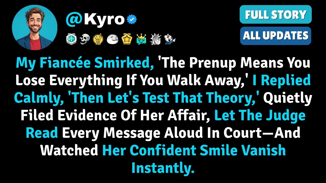 My Fiancée Smirked, 'The Prenup Means You Lose Everything If You Walk Away,' I Replied Calmly, 'Then