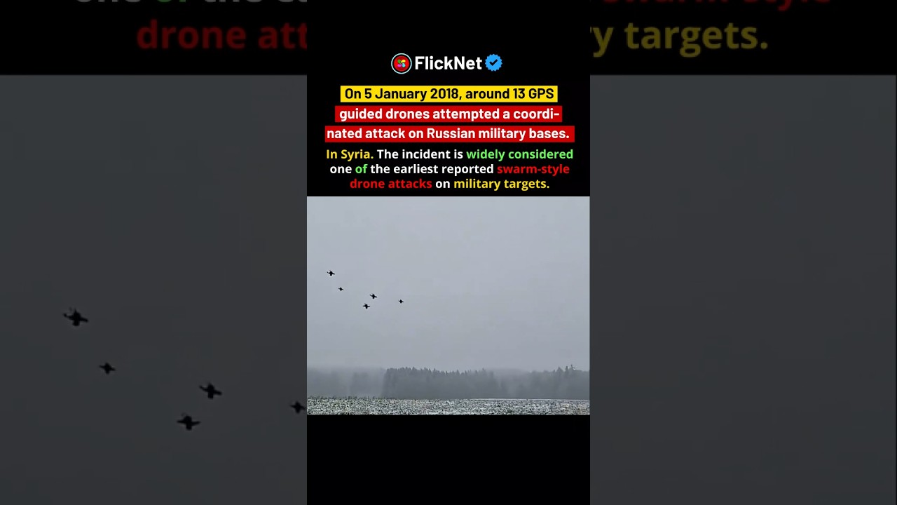 13 беспилотников с GPS-навигацией атаковали российскую базу в Сирии #шорты