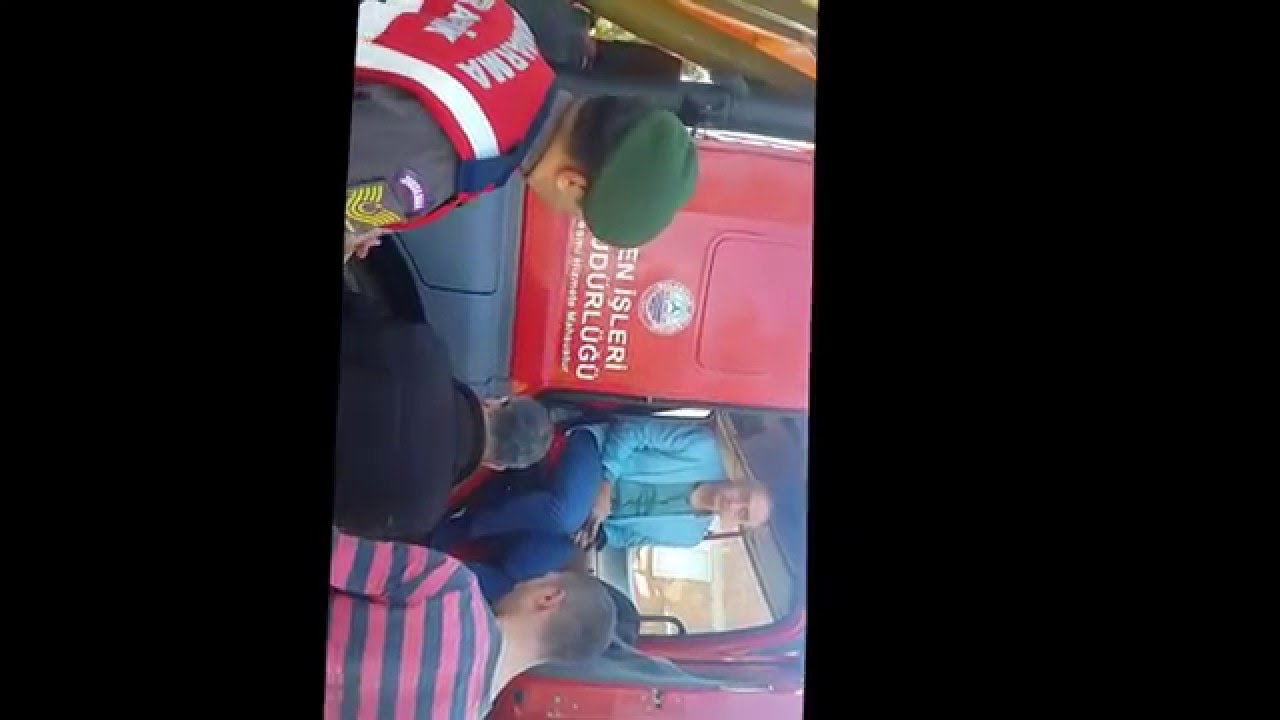Jandarma ile Bulancak Belediye Başkanı  Olay Görüntülerin Tamamı