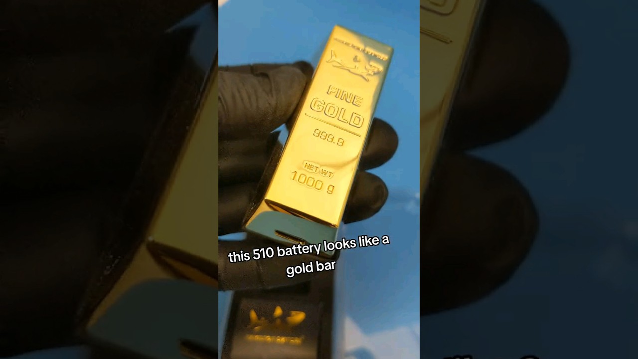 Gold Bar Battery for 510 vape cartridges by Hamilton Devices