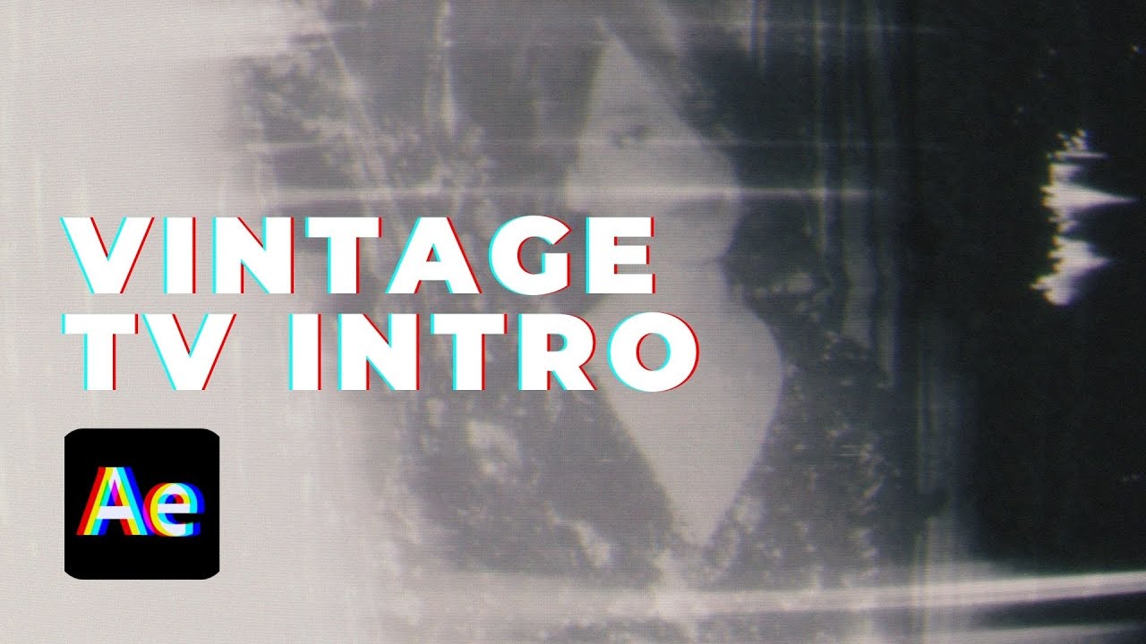How to Create a Vintage TV Intro with Glitch Effects in After Effects | Motion Design Tutorial