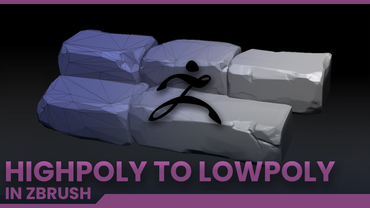 Highpoly to lowpoly in Zbrush