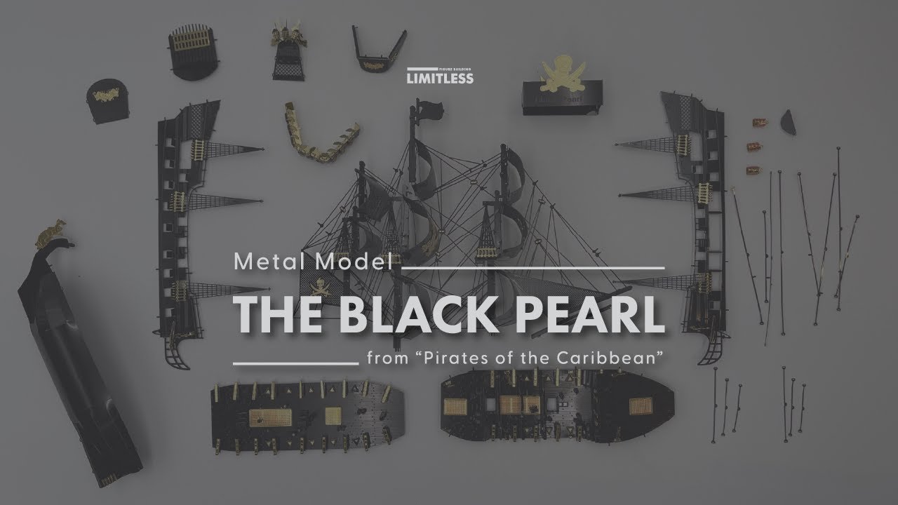 Piececool BLACK PEARL Ship | Mô hình tàu NGỌC TRAI ĐEN bằng sắt | ASMR Speed Build