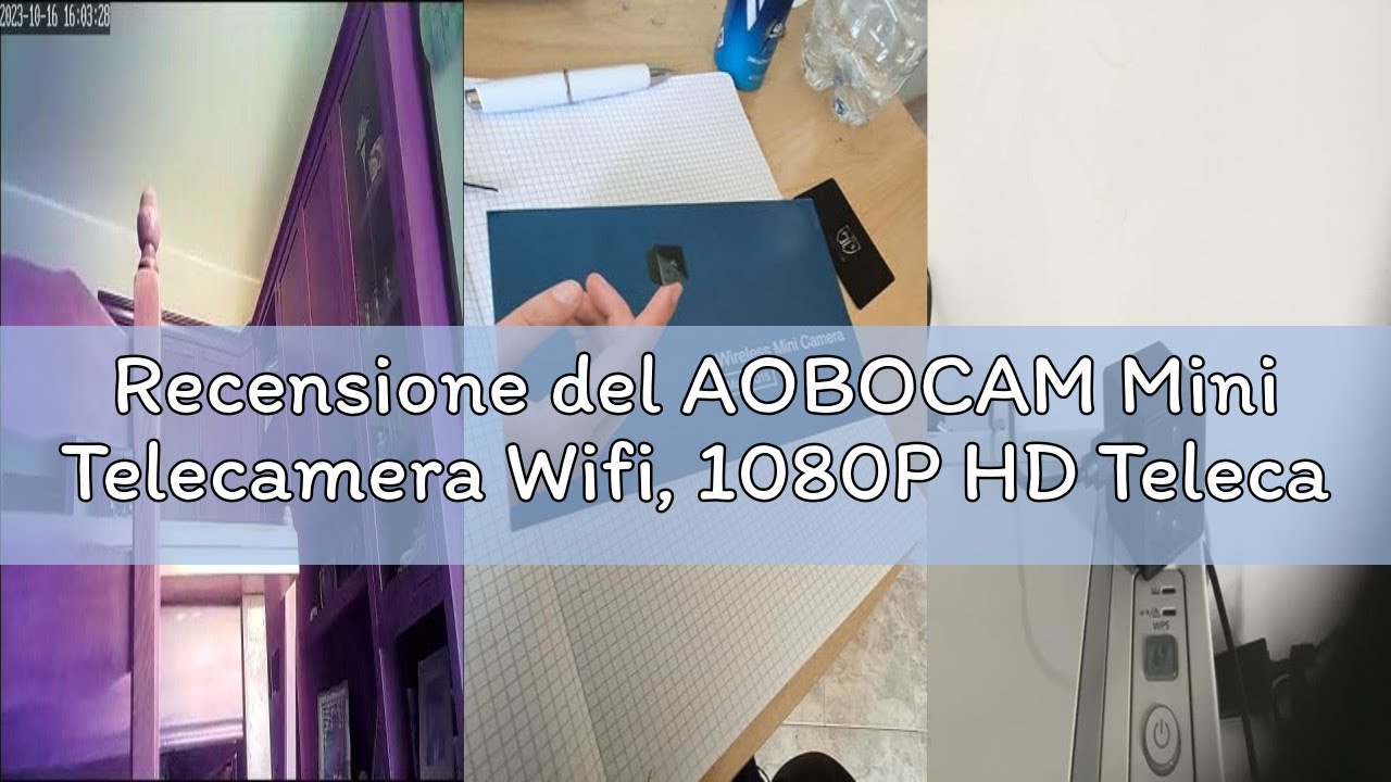 Recensione del AOBOCAM Mini Telecamera Wifi, 1080P HD Telecamera Wifi Senza Fili Microcamera Per Cas