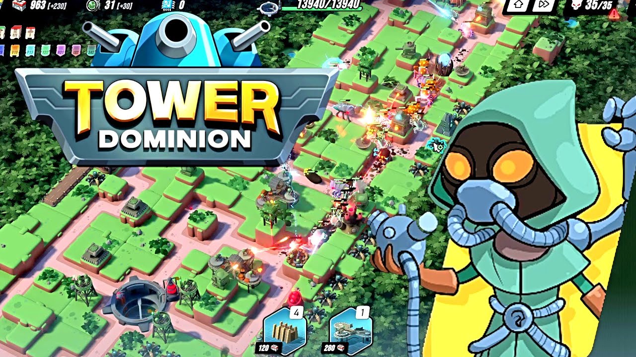 ИГРАЮ ЗА ТЕХНОВЕДА в Tower Dominion #7