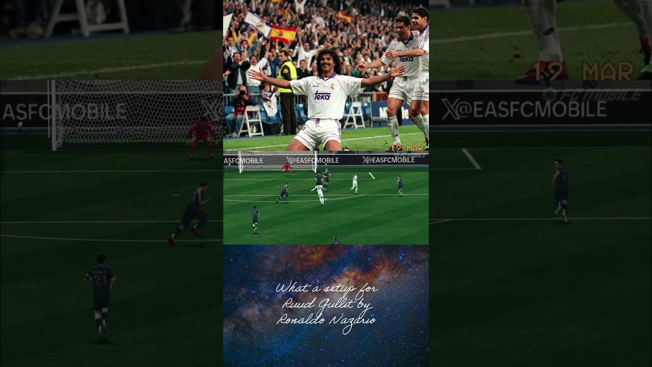 What a setup for Ruud Gullit by Ronaldo Nazario 