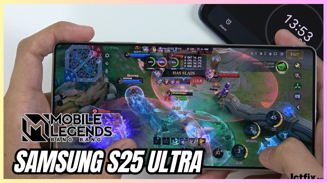 Samsung Galaxy S25 Ultra Mobile Legends Gaming Test 2026 | Snapdragon 8 Elite | 120Hz 2K AMOLED