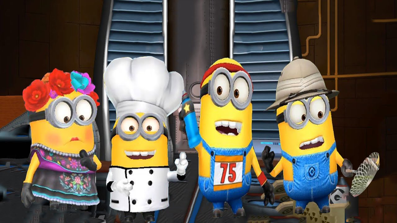 Despicable Me Minion Rush gameplay Catrina Minion Jogger Minion Baker Minion Hunter Minion Race