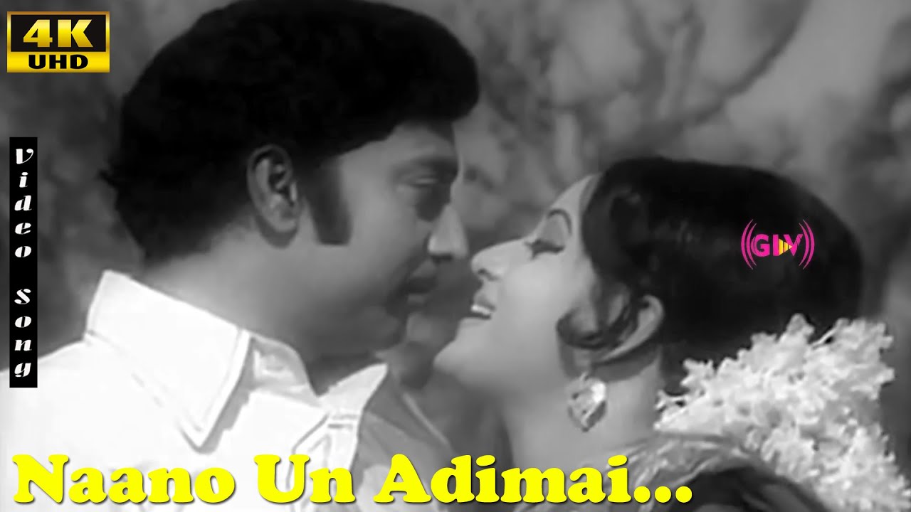 Naano Un Adimai Song | Muthuraman | Gandhimathi | V.Kumar | Thiyaga Ullam | Tamil Classic Hits