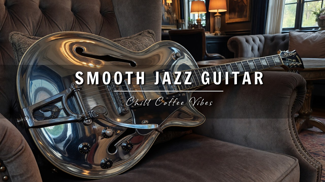 Cool Jazz Guitar Playlist | Smooth Cafe Vibes for Stress Relief and Focus