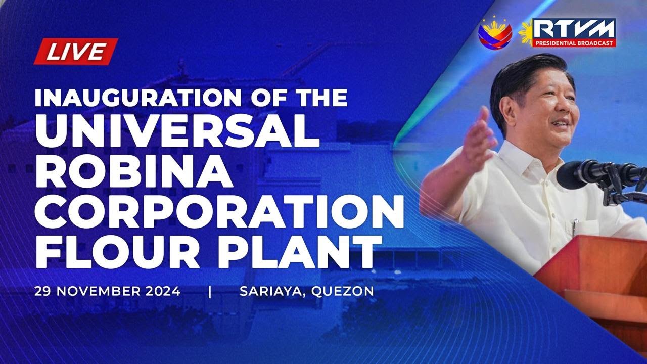 Inauguration of the Universal Robina Corporation Flour Sariaya Plant 2024