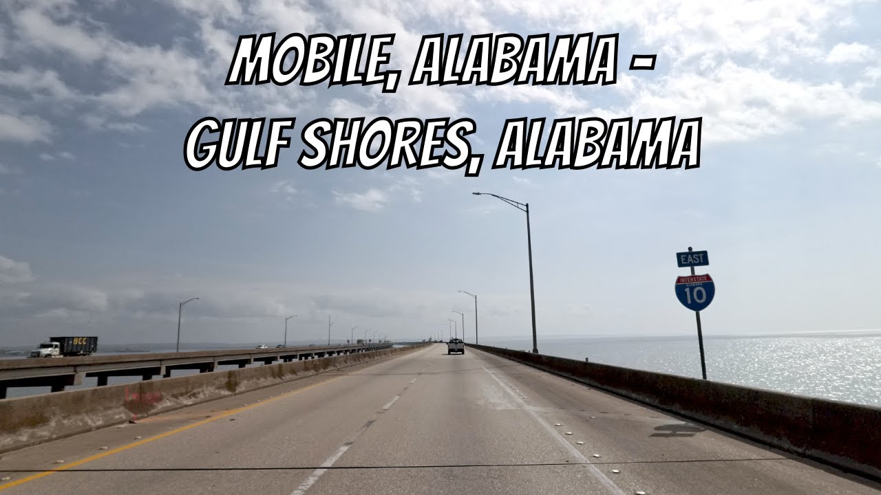 Mobile, Alabama to Gulf Shores, Alabama! Drive with me in Alabama!