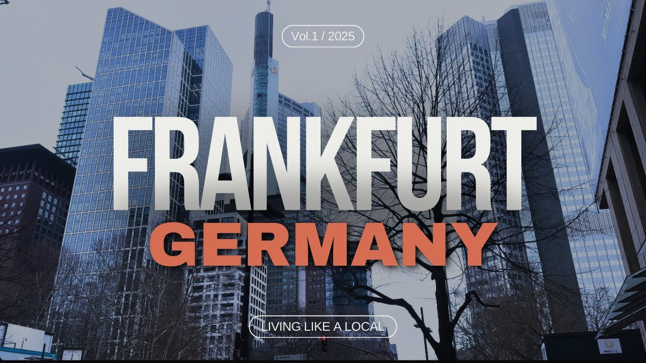 Walking in Frankfurt Germany  March 2025 