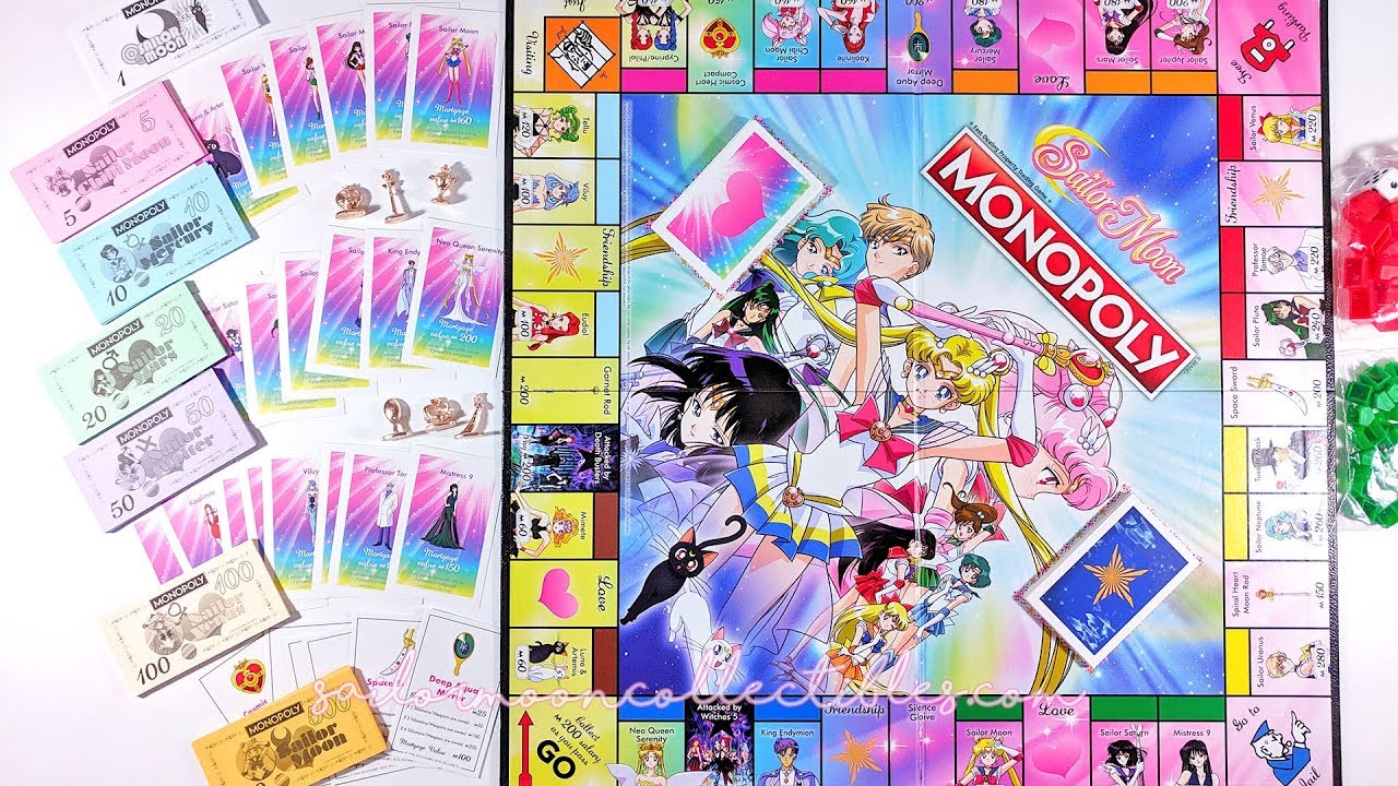 Sailor Moon Monopoly Boardgame Unboxing & Toy Review 2018