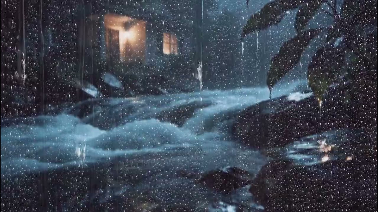 The sound of rain is soothing