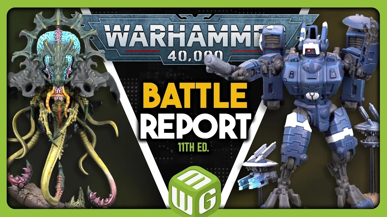 ВТОРЖЕНИЕ В 11-Й РЕДАКЦИИ | T'au против Tyranids &mdash; Боевой отчёт Warhammer 40k 11-й редакции