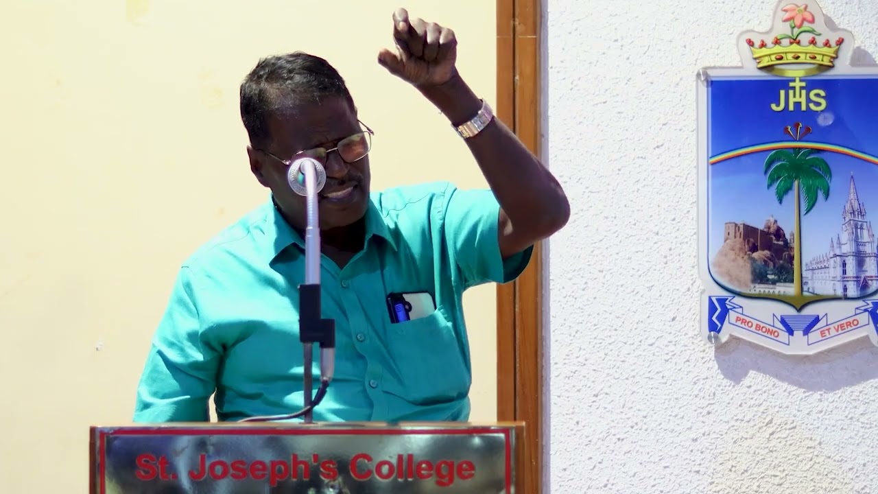 வீரமாமுனிவர் இன் 279 ஆம் நினைவு நாள் உரை St.joseph's college Trichirappalli