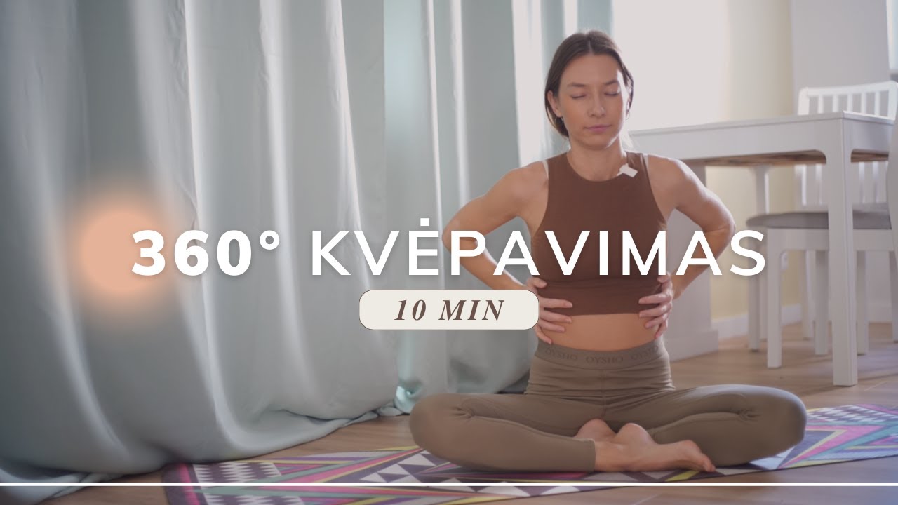 Taisyklingas 360° diafragminis kvėpavimas | Kaip taisyklingai kvėpuoti?
