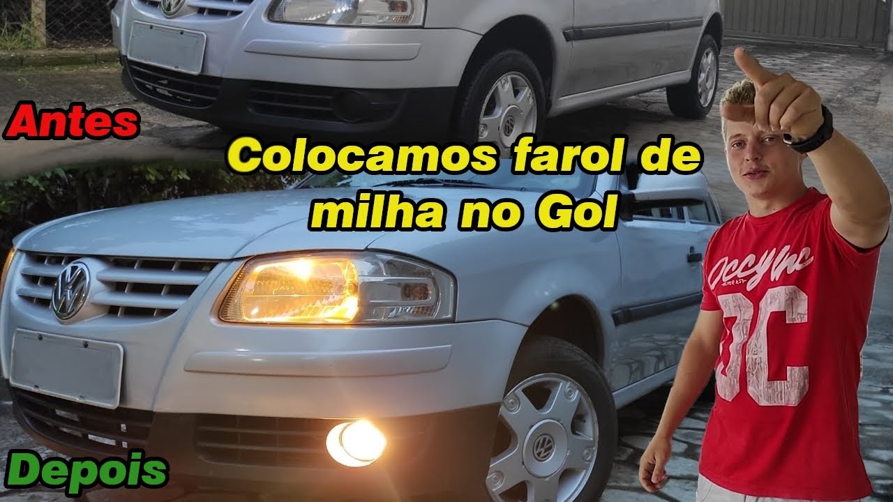 COMO COLOCAR FAROL DE MILHA NO GOL G4 - FAÇA VOCÊ EM CASA DE UM JEITO FÁCIL -[ROBERTSON MENDES]