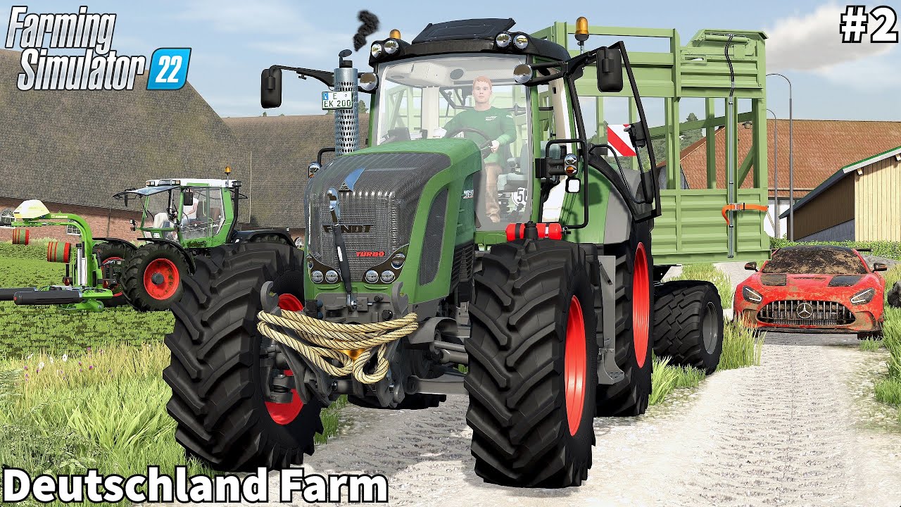 I Had Cows Delivered, Wrapping & Picking Up GrassSilage Bales │Deutschland│FS 22│Timelapse#2