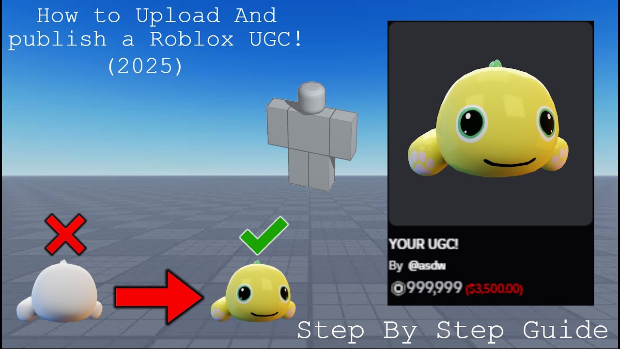 (2025) How to Upload And publish a Roblox UGC! Step By Step Guide