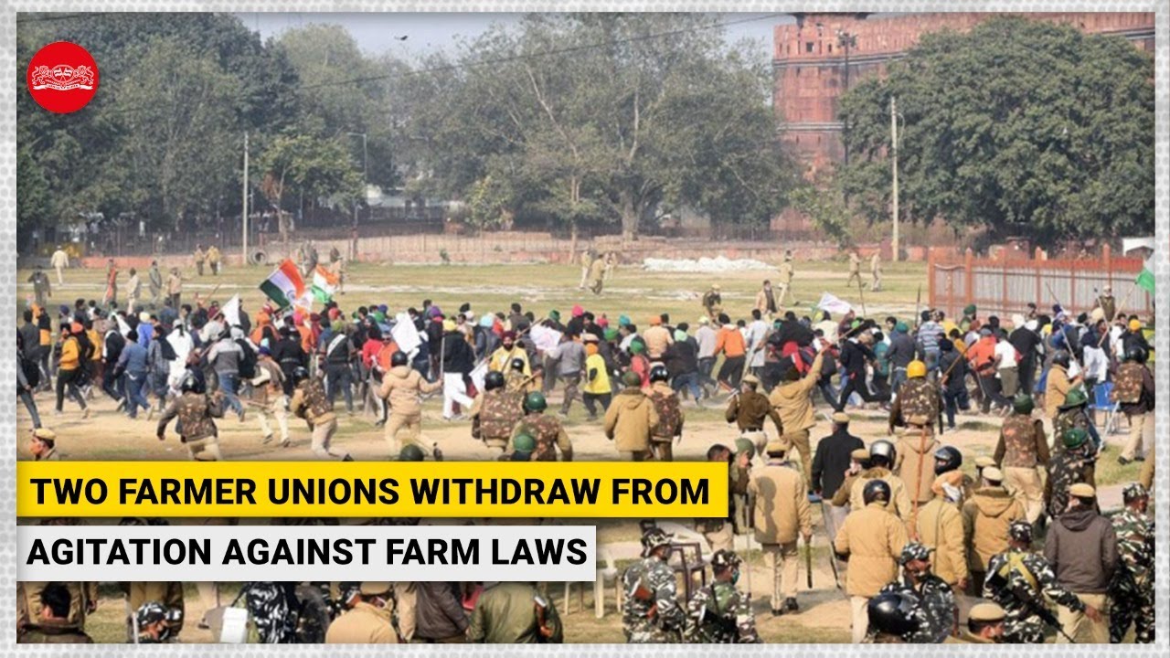 Two farmer unions withdraw from agitation against farm laws over R-Day violence