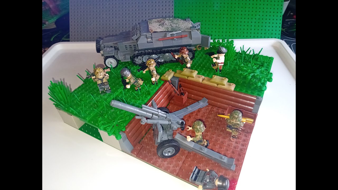 LEGO WW2 MOC Speedbuild | German Artillery Position