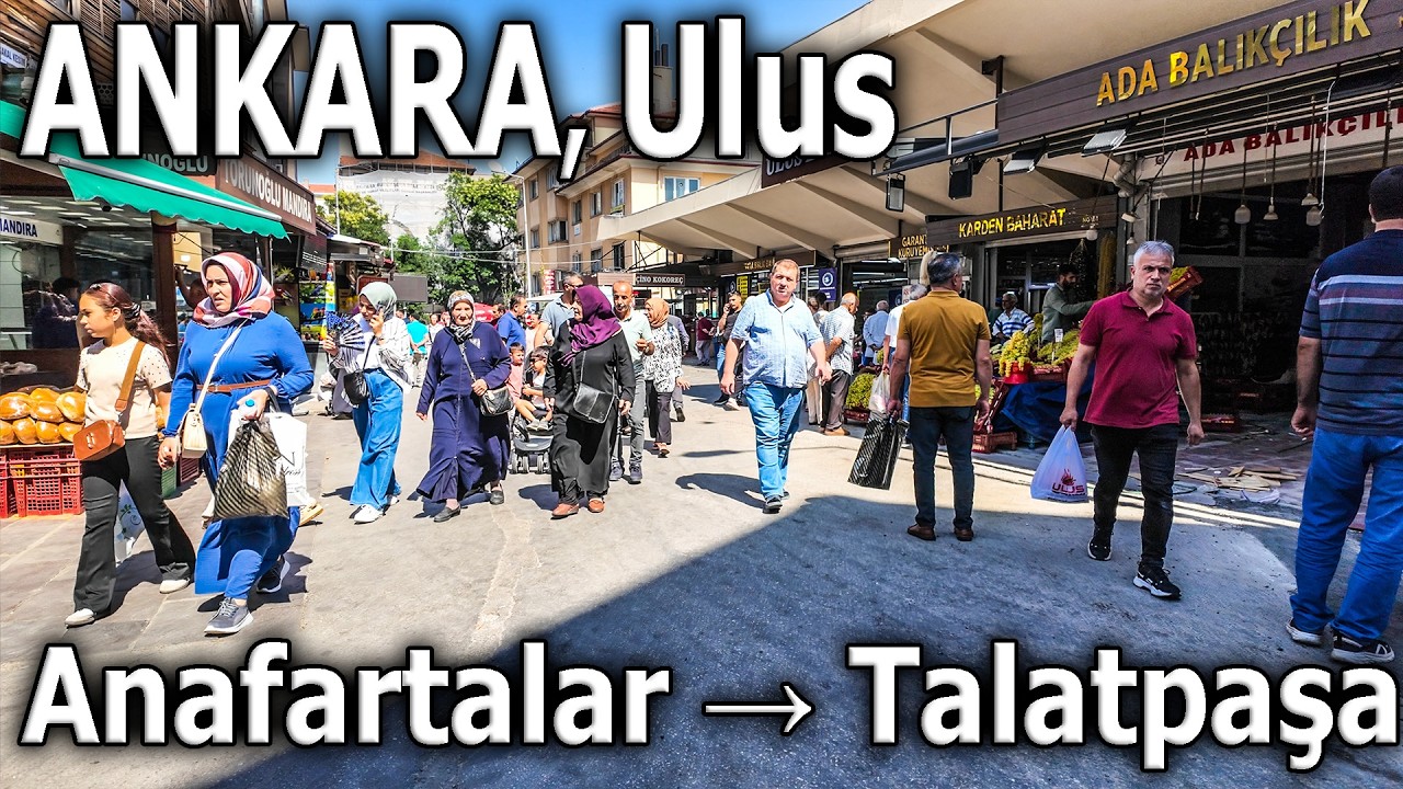 ANKARA, Ulus Yürüyüş | 4K Walking Tour in Heart of Capital