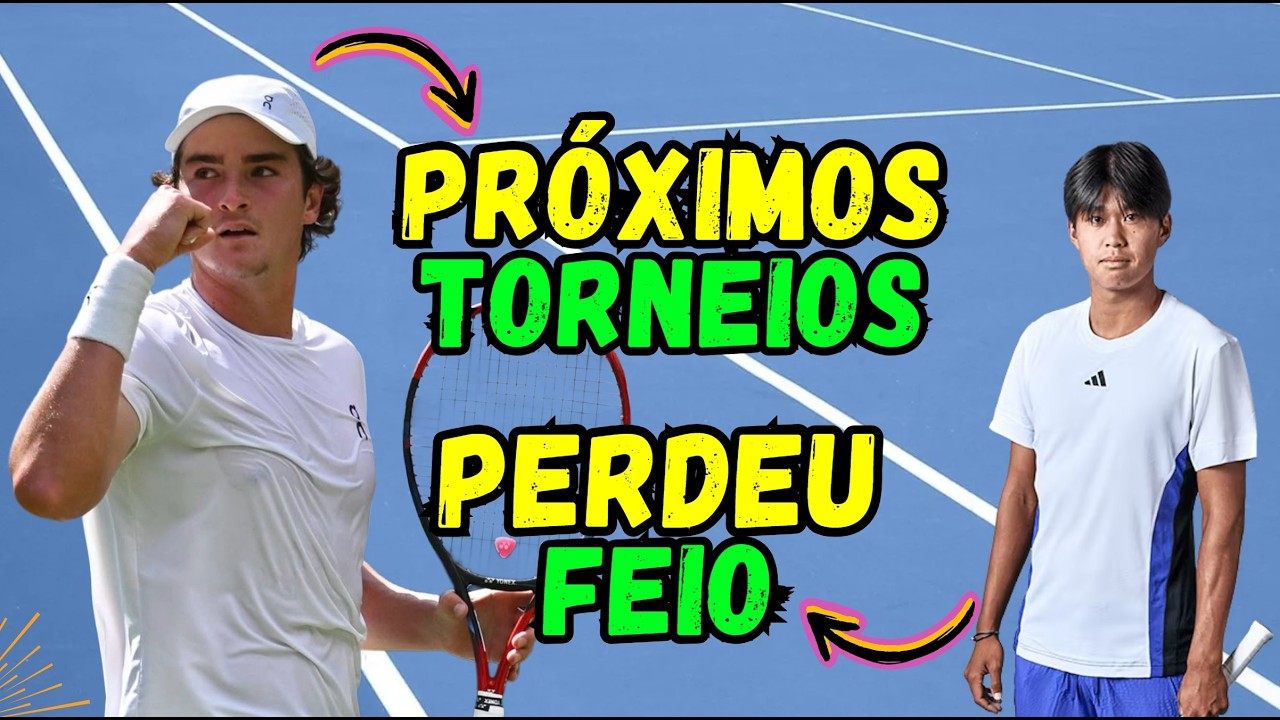 Próximos torneios do João Fonseca | Learner Tien leva lavada de Jannik Sinner