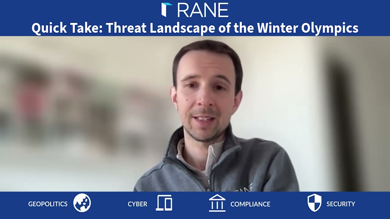Краткий обзор RANE: Угрозы, связанные с зимними Олимпийскими играми