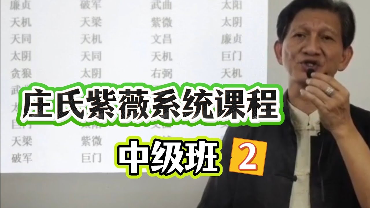 紫微斗数系统学习全套课程，中级班2