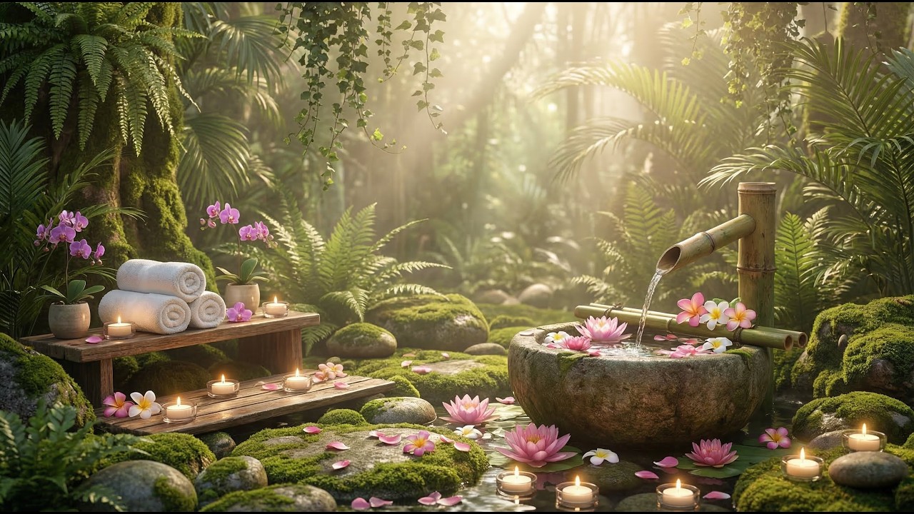 Relaxing Music Water Sound s & Relaxing Melodies Healing of Stress • Relieve depression.